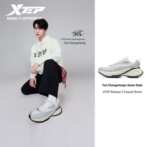 Xtep Basque 3 남성용 운동화 레트로 패션 통기성 럭셔리 신장 증가 스포츠 신발 2026 봄 874219320001