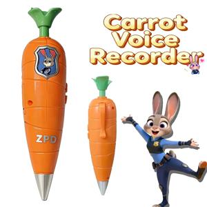 1/3/6pcs Zootopia 당근 보이스 레코더 펜 만화 어린이 볼펜 녹음이 가능한 크리 에이 티브 다기능 펜 선물