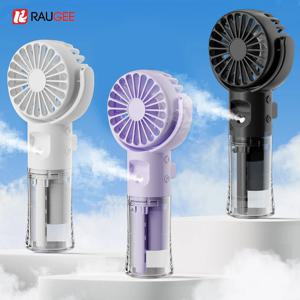 휴대용 미니 핸디형 가습기 팬 USB 충전식 휴대용 미스트 팬 가습기 기능 포함 미니 물분사 핸드 팬