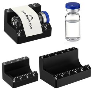 3ml/10ml 바이알 라벨 어플리케이터 간편한 정렬 정확한 적용 스티커 정렬 도구 시간 절약형 재사용 가능한 라벨링 도구