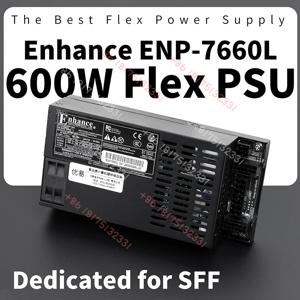 ENP-7660L FLEX ATX PSU 600W NAS/ITX/SFF 완전 모듈식 서버 전원 공급 장치(검은색), 저소음 팬, 24시간 연속 작동