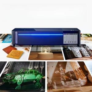 55W CO2 절단 조각기 자동 WiFi DXF 목재 석재 DIY 공예 MDF 아크릴 정밀 데스크탑 도구
