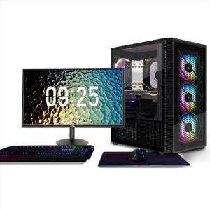 게이밍 PC 번들 (24인치 FHD LED 모니터 포함) - 코어 i5-9400F 최대 4.1GHz, 라데온 RX 5500 XT 8G, 16G DDR4, 512G