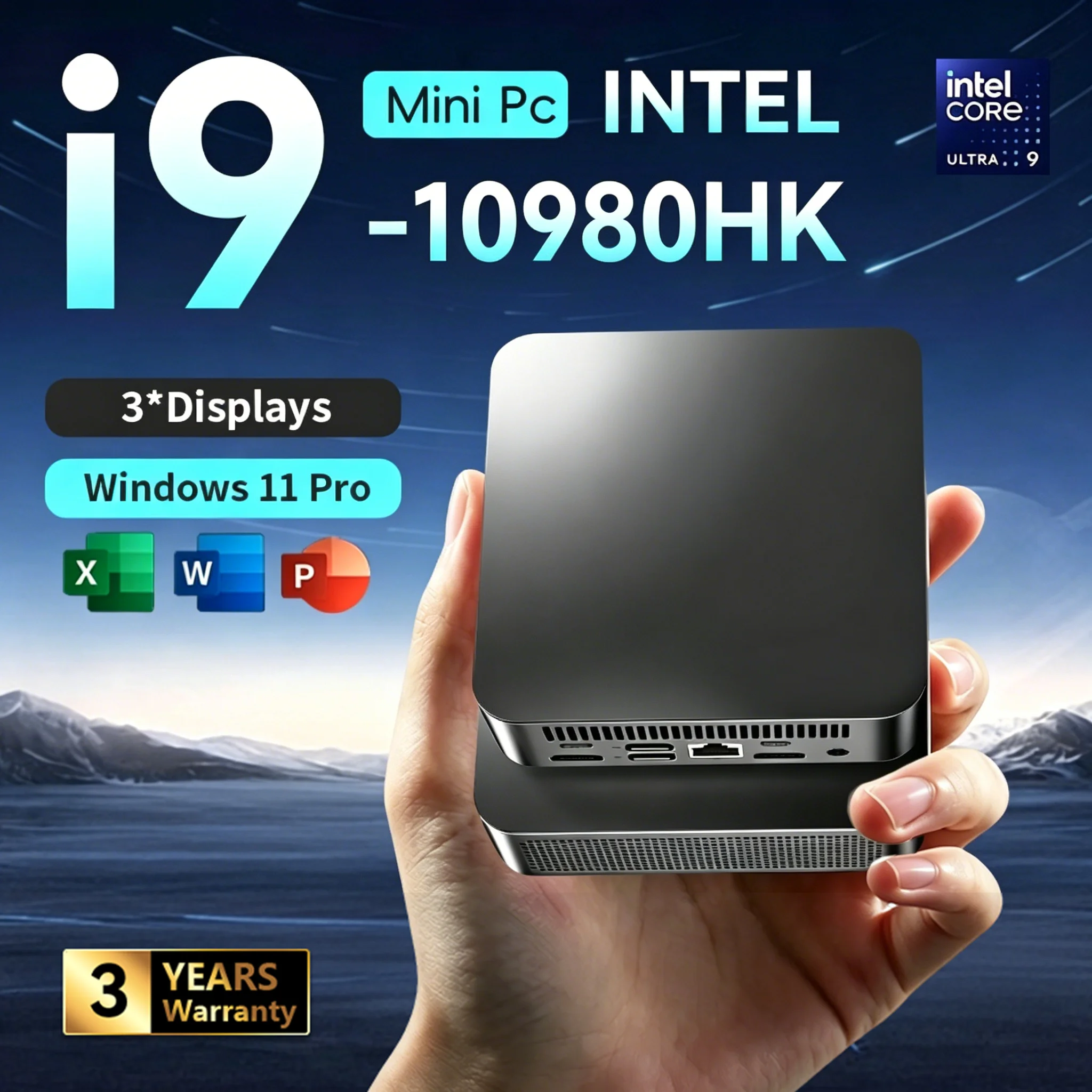 2026 신형 윈도우 11 미니 PC 인텔 코어 i9 10980HK/인텔 N150 미니 PC 16GB DDR4 2048GB SSD WIFI 6 BT5.2 게이밍 미니 PC