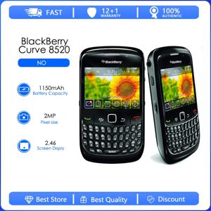 블랙베리 8520 리퍼브 정품 8520 커브 스마트폰, 3G 와이파이 8520, 무료 배송
