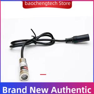 12mm 크기의 빨간색 점 모양 및 십자 모양 레이저 포지셔닝 조명, DC 3V/5V, 레이저 빔 5mW, 650nm, DC 플러그 레이저 모듈