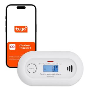V-COME WiFi 스마트 일산화탄소 경보기, Tuya 앱 제어 기능이 있는 WiFi CO 감지기, 10년 수명 배터리, CE EN 50291, VC21W