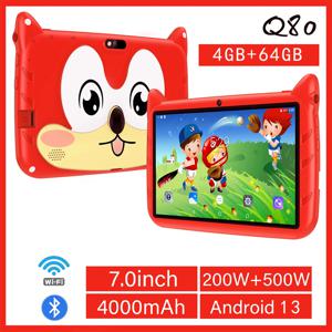 새로운 5G 와이파이 7인치 학습용 어린이 태블릿 쿼드 코어 4GB 램 64GB 롬 듀얼 카메라 어린이 선물용 태블릿 PC 안드로이드 13