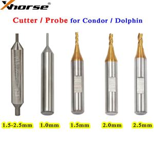 Xhorse 1.0mm 1.5mm 2.0mm 2.5mm 밀링 커터 프로브 (CONDOR XC MINI Plus XC-007 Dolphin XP-005 XP-007 키 절단기용)