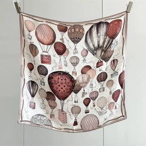 실크 스카프 여성용 봄 스타일 멀버리 실크 65cm 정사각형 다용도 경량 럭셔리 숄 랩 한국 스타일 여름 시즌