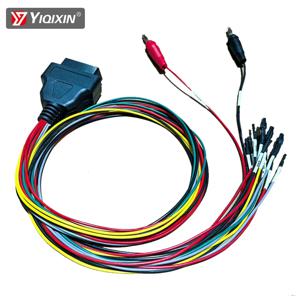 OBD2 진단 어댑터 ECU 범용 연결 케이블 ECU 핀아웃 12V 스위치 포함-N29R OBD 브레이크아웃 트리코어 인터페이스 케이블