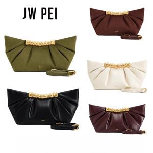 JW PEI 클러치 백, 메탈, 플리츠, 덤플링 백, 세련된 이브닝 백, 숄더 백, 여성용 핸드백