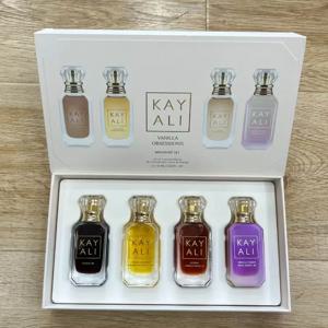카얄리 여성용 향수 선물 세트 4*10ml 오래 지속되는 신선하고 은은한 우아한 플로럴 프루티 머스크 천연 향수 두 가지 향