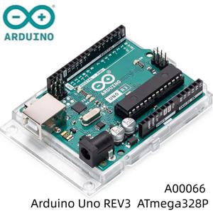 Arduino Uno Rev3 [A000066]: 내장형 Atmega328P 마이크로컨트롤러, 16Mhz 작동 주파수, 14개의 디지털 I/O 핀, 6개의 아날로그 입력 포트 및 32Kb의 플래시 메모리.