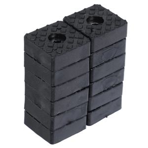 12pcs 고무 발 패드 미끄럼 방지 가구 매트 의자 소파 테이블 및 침대 다리 바닥 보호대 용 고무 가구 패드