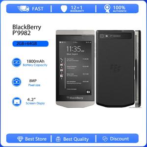 블랙베리 P'9982 리퍼비시 8MP 1800mAh 4.2인치 64GB 2GB 램 블랙베리 OS 10.2 스마트폰