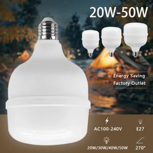 1-5pcs 5000lm 50W 슈퍼 밝은 LED 전구 AC 110V 220V E27 LED 램프 Lampada LED 조명 가정 거실용 조명 램프
