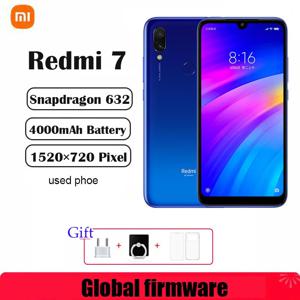 글로벌 펌웨어 샤오미 레드미 7 스마트폰 듀얼 SIM 슬롯 1520×720 픽셀 4000mAh 스냅드래곤 632 듀얼 카메라 중고폰