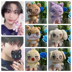 10CM 팝업 스토어 인형 키 체인 ANITEEZ 만화 귀여운 플러시 펜던트 열쇠 고리 가방 액세서리 Kpop Yunho Yeosang 팬 선물