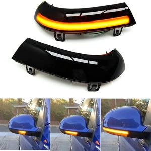 VW 골프 5 MK5 Jetta GTI Passat B5.5 B6 Sknda Superb B5 Sharan LED 방향 지시등 미러 표시 등 용 2pcs 다이나믹 블링커
