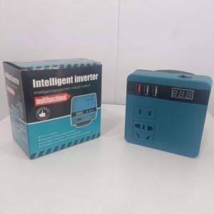 1Pcs 18V 20V ~ 220V 배터리 인버터 듀얼 플러그 120W 스마트 변압기 다기능 가정용 야외 작업 인버터