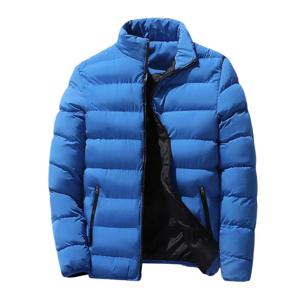 남성용 스탠드 업 칼라 지퍼 두꺼운 면 코트, 단색 스트리트 패션 스타일, M5XL 비즈니스 캐주얼 지퍼 재킷, 겨울 2023