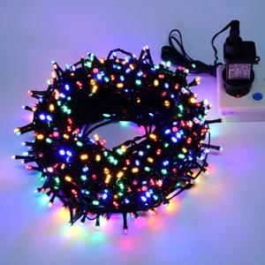 야외 크리스마스 조명 새해 화환 램프 100m 20m 반짝임 LED 문자열 휴일 웨딩 장식 조명 adornos de navidad