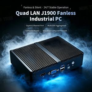 미니 PC 팬리스 인텔 셀러론 J1900 J5005 N5095 4LAN i210 1000M 마이크로 컴퓨터 윈도우10 PfSense 방화벽 네트워크 서버 라우터