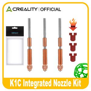 Creality 공식 K1C/K1 Max 노즐 1/2/3PCS K2 SE/Ender 3 V3 KE/V3 Plus 3D 프린터 부품용 퀵 스왑 경화 강철 노즐