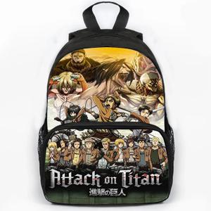 Anime Attack on Titan 배낭 Studnets 대용량 학교 가방 소녀 소년 학교 배낭 Shingeki no Kyojin Anime Knapsack