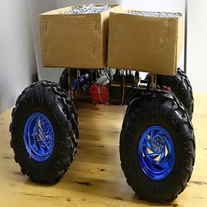 대형 섀시 4WD 로봇 자동차 12V DC 모터 오프로드 130mm 휠 섀시 아두이노 로봇 DIY 키트 프로그래머블 로봇 자동차 RC 탱크