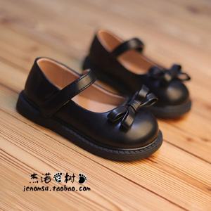 어린 소녀 신발 봄 가을 아동용 부드러운 PU 가죽 신발 소녀 학교용 메리 제인 귀여운 플랫 신발 베이지, 블랙