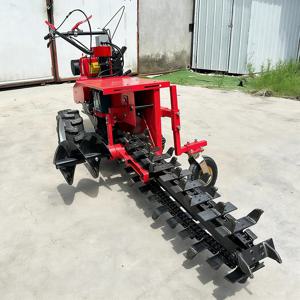 8.5KW 미니 체인 트렌처 보행식 EPA EU5 인증 배수로 파쇄기 최대 깊이 1200mm