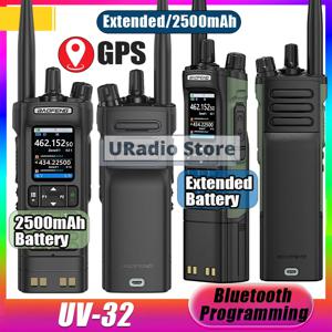 바오펑 UV-32 무전기 확장형/2500mAh 대용량 배터리 블루투스 앱 프로그래밍 GPS 1-10km 장거리 휴대용 무전기