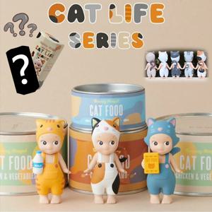 2026년 신제품 소니앵글 인형 CAT LIFE 시리즈 블라인드 박스 귀여운 아기 고양이 미니 피규어 풍경 장식품 피규어 생일 선물