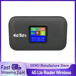 4G LTE 라우터 무선 와이파이 휴대용 모뎀 미니 야외 핫스팟 포켓 미피 150Mbps SIM 카드 슬롯 리피터 3000mAh