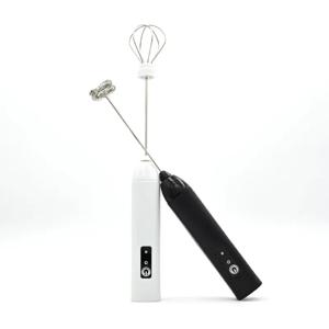 미니 우유 거품기 USB 충전식 3단 속도 조절 거품 제조기 커피 거품기 믹서 전동 핸들 블렌더 계란 거품기