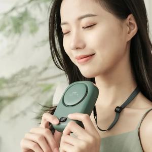 KINSCOTER 휴대용 매다는 목 팬 미니 쿨링 허리 팬 날 없는 USB 충전식 스포츠 쿨러 팬 야외 스포츠 여행용 Portable Hanging Neck Fan Mini Cooling Waist Fans Bladeless USB Rechargeable Sports Cooler Fan 1800mAh For Outdoor Sports Travel