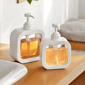 300/500ML 1PCS 대용량 투명 비누 디스펜서 병 액체 비누 디스펜서 샤워 젤 세탁 액체 저장 병
