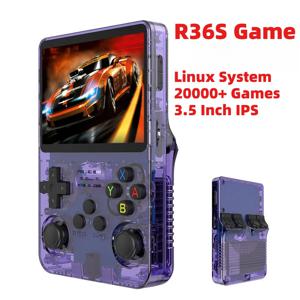 R36S 레트로 휴대용 게임 콘솔 리눅스 시스템 3.5인치 IPS HD 내장 20000개 클래식 게임 휴대용 게임기