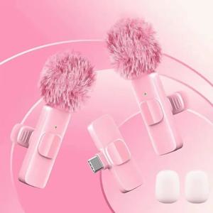 무선 라발리에 마이크 USB C 미니 아이폰 17/16/15 안드로이드 노이즈 감소 브이로그 유튜브 녹음용 라발리에 마이크