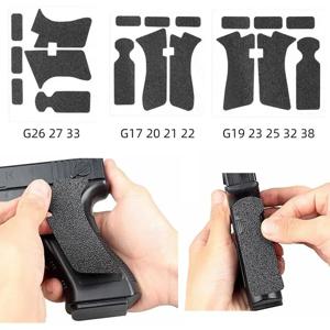 미끄럼 방지 고무 질감 그립 랩 테이프 장갑 방수 17 19 20 26 27 33 홀스터 9mm 권총 액세서리