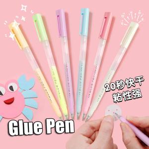 캔디 컬러 접착제 펜 핸드북 디스펜스 펜 빠른 건조 도트 Gule 스틱 DIY 고점도 접착제 학교 사무용품