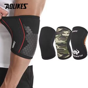 AOLIKES 팔꿈치 슬리브(쌍), 역도, 파워리프팅, 스쿼트, 농구 및 테니스 지원, 7mm 네오프렌 압축 버팀대
