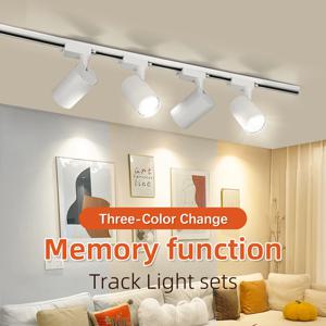 스팟 Led COB LED 트랙 조명 천장 장식 레일 램프 220V 고정 장치 거실 의류 매장 전체 세트 트랙 조명