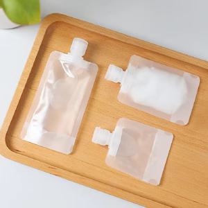 5pcs 로션 디스펜서 가방 여행용 재사용 가능한 파우치 샴푸 액체 누출 방지 리필 가능 화장품 포장 보관 용기