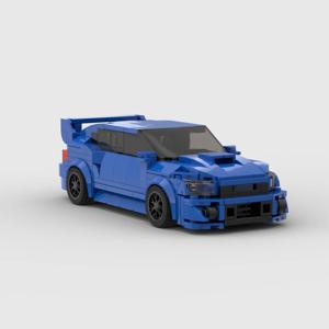 MOC 스피드 시리즈 스바루 WRX STI 303pcs 레이싱 스포츠카 차량 레이서 빌딩 블록 창의적인 차고 장난감 (남아용)