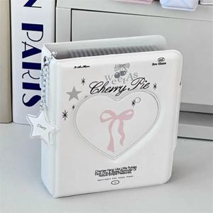 귀여운 일본식 카드 앨범 3 인치 미니 아이돌 카드 16 내부 페이지 수집 도서 PVC 엽서 도서 남여
