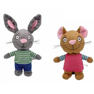 뜨거운 30cm pip 및 posy 플러시 장난감 부드러운 인형 동물 토끼 마우스 플러시 인형 어린이를위한 생일 선물 소년 소녀