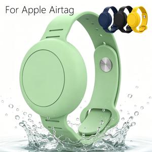 Apple AirTag 실리콘 스트랩 에어 태그용 케이스 어린이를 위한 분실 방지 팔찌 보호 커버 어린이 추적기 로케이터 시계 밴드